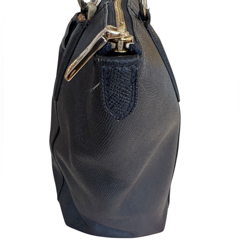 Coach Black Leather Double-Handle Tote - Picture 12 of 16